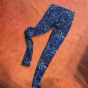 Blue Animal Print leggings